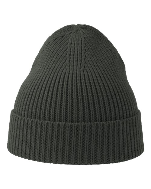 Sustainable Fine Rib Cuffed Beanie - Dark Grey
