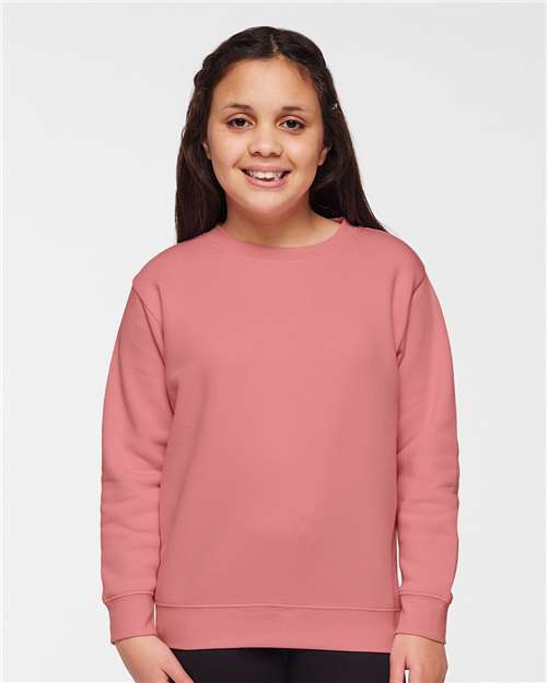 Youth Elevated Fleece Crewneck Sweatshirt - Mauvelous
