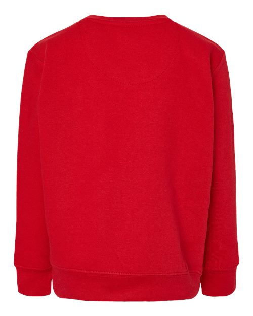 Youth Elevated Fleece Crewneck Sweatshirt - Red