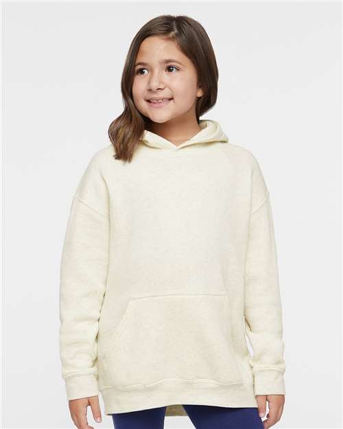 Youth Fleece Hoodie Sweatshirt - Natural Heather