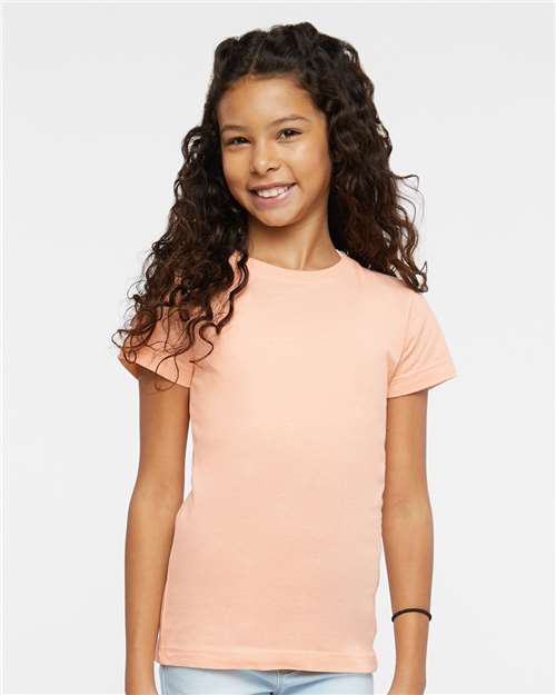 Girls' Fine Jersey Tee - Peachy
