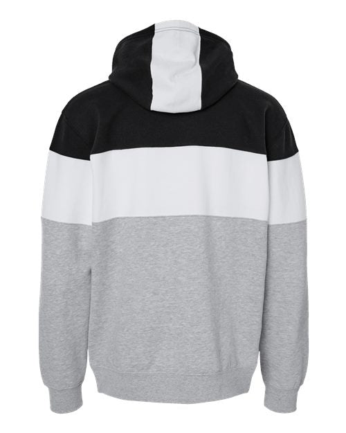 Men's Varsity Fleece Colorblocked Hooded Sweatshirt - Black/ Oxford