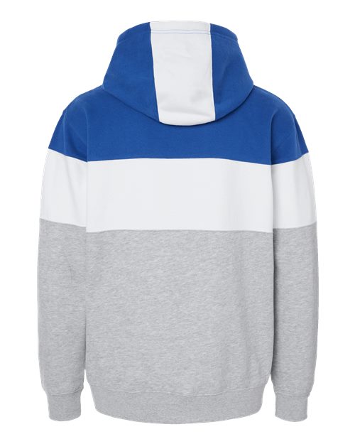 Men's Varsity Fleece Colorblocked Hooded Sweatshirt - Royal/ Oxford