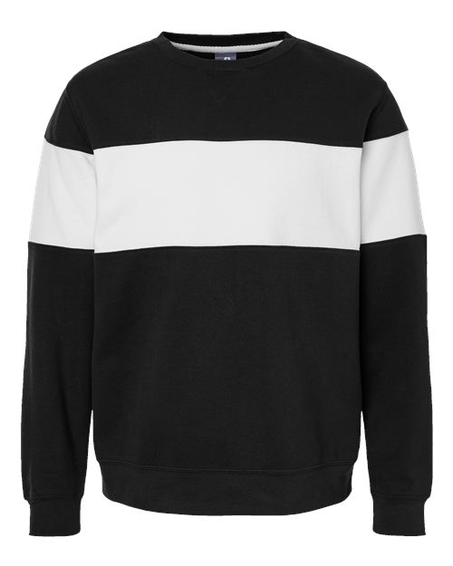 Unisex Varsity Fleece Crewneck Sweatshirt - Black