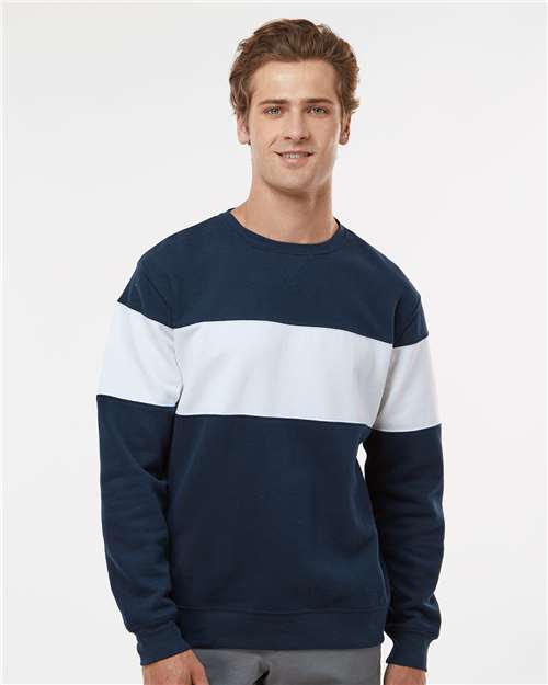 Unisex Varsity Fleece Crewneck Sweatshirt - Navy