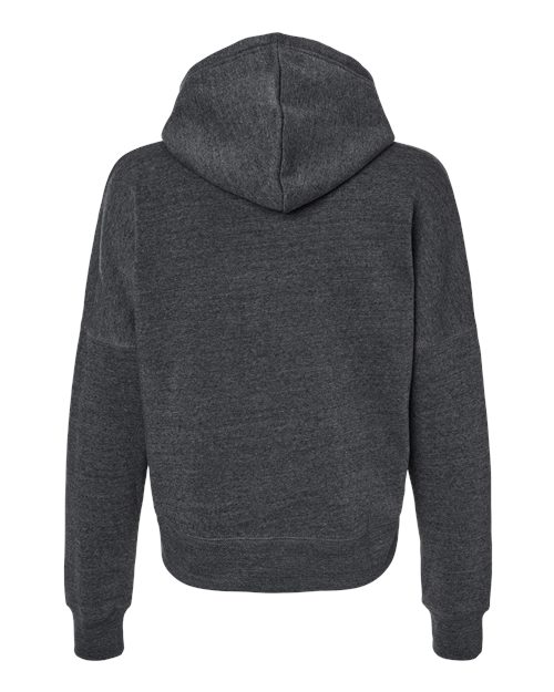 Women's Crop Hooded Sweatshirt - Black Triblend