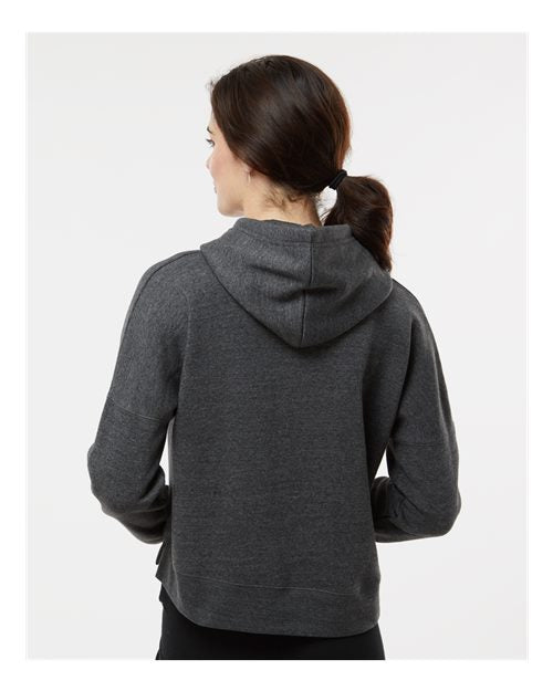 Women's Crop Hooded Sweatshirt - Black Triblend
