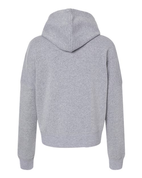 Women's Crop Hooded Sweatshirt - Grey Triblend