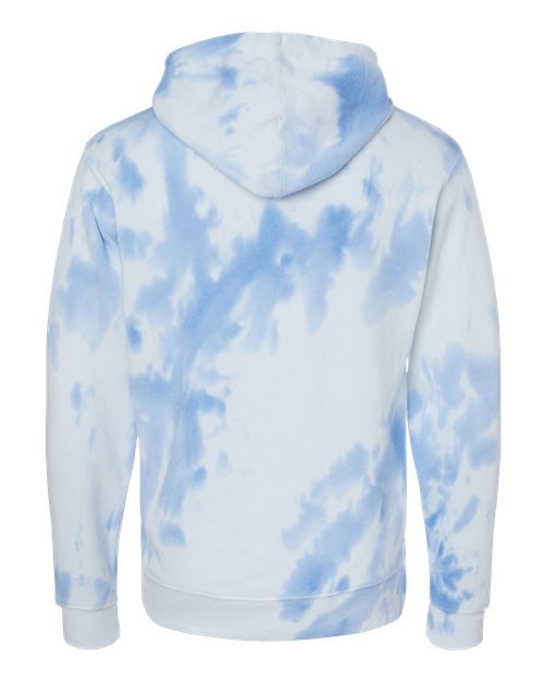 Men's Tie-Dyed Fleece Hooded Sweatshirt - Periwinkle Tie Dye