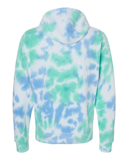 Men's Tie-Dyed Fleece Hooded Sweatshirt - Lagoon Tie Dye