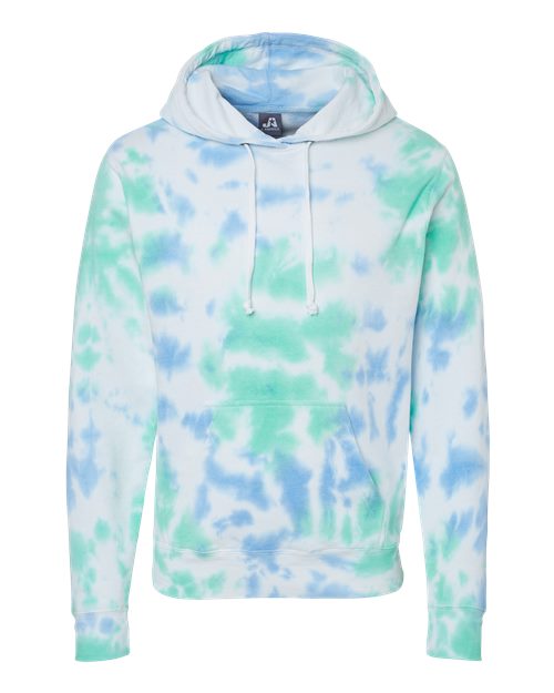 Men's Tie-Dyed Fleece Hooded Sweatshirt - Lagoon Tie Dye