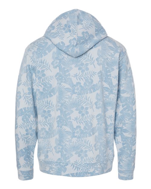 Men's Triblend Fleece Hooded Sweatshirt - Chambray Aloha Triblend