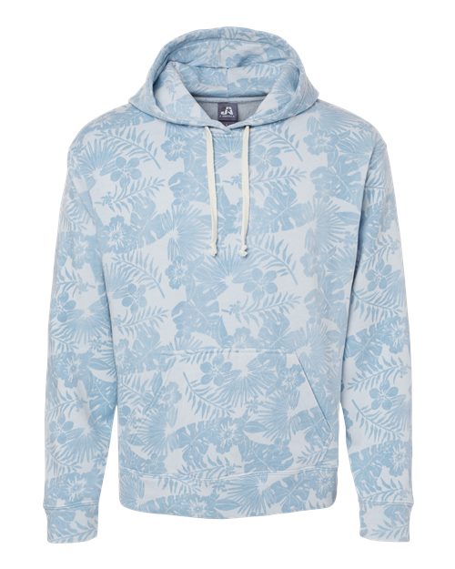 Men's Triblend Fleece Hooded Sweatshirt - Chambray Aloha Triblend