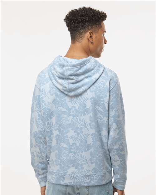 Men's Triblend Fleece Hooded Sweatshirt - Chambray Aloha Triblend
