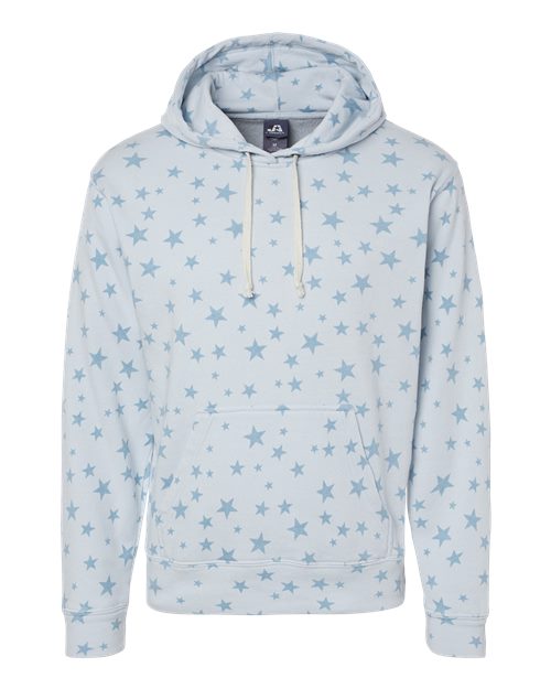 Men's Triblend Fleece Hooded Sweatshirt - Chambray Stars Triblend