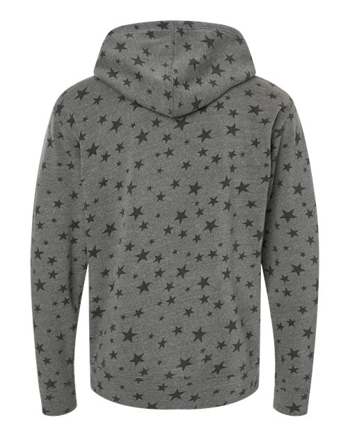 Men's Triblend Fleece Hooded Sweatshirt - Smoke Stars Triblend