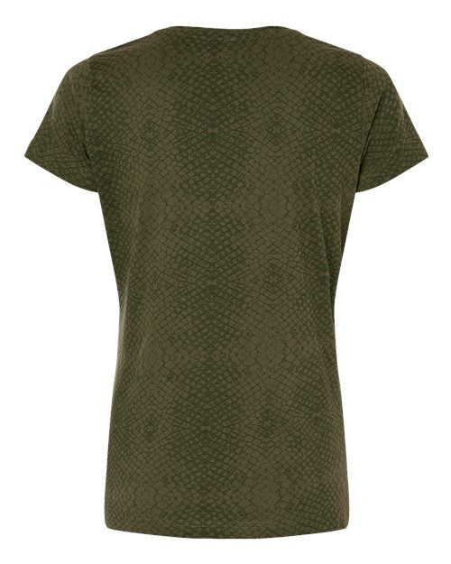 Women's Fine Jersey Tee - Green Reptile
