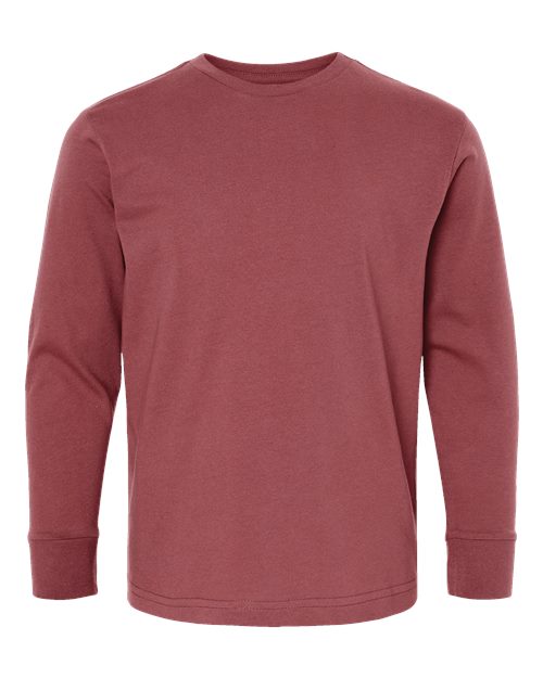 Youth Fine Jersey Long Sleeve Tee - Rouge