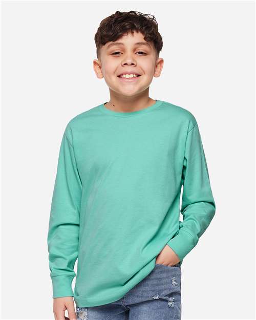 Youth Fine Jersey Long Sleeve Tee - Saltwater