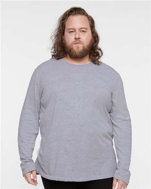 Men's Fine Jersey Long Sleeve Tee - Heather