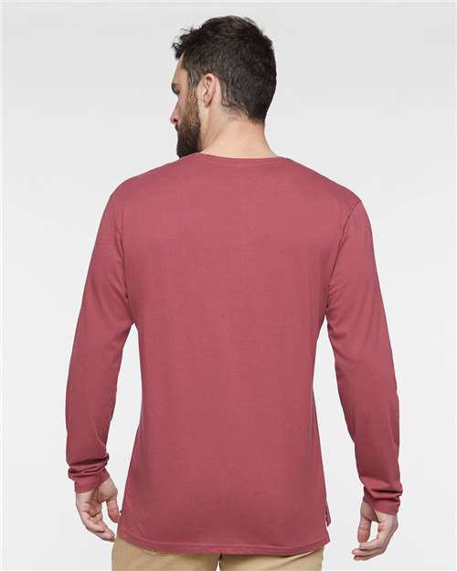 Men's Fine Jersey Long Sleeve Tee - Rouge
