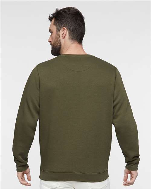 Unisex Elevated Fleece Crewneck Sweatshirt - Military Green
