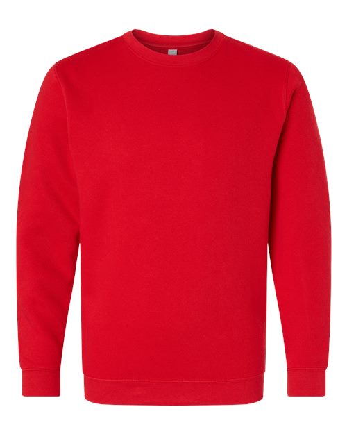 Unisex Elevated Fleece Crewneck Sweatshirt - Red