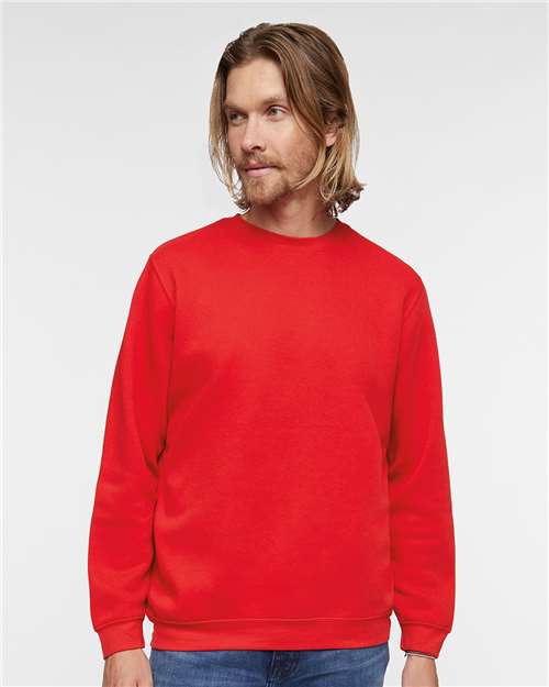 Unisex Elevated Fleece Crewneck Sweatshirt - Red