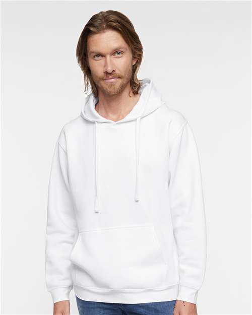 Unisex Elevated Fleece Hoodie Sweatshirt - White