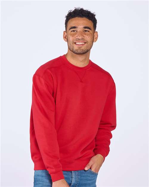 Men's Fleece Crewneck Sweatshirt - True Red