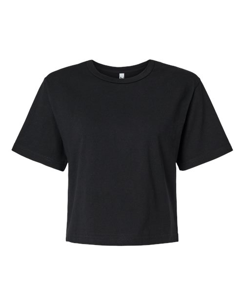 Women's Fine Jersey Boxy Tee - Black