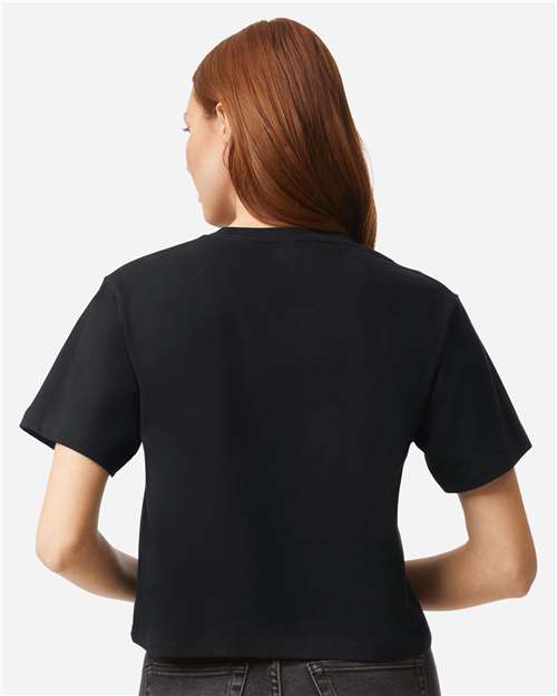 Women's Fine Jersey Boxy Tee - Black