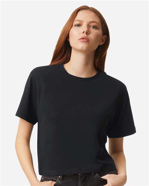 Women's Fine Jersey Boxy Tee - Black
