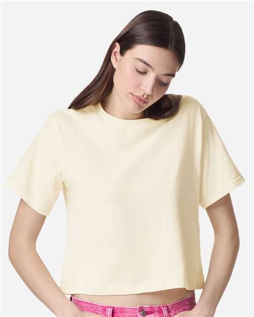 Women's Fine Jersey Boxy Tee - Creme