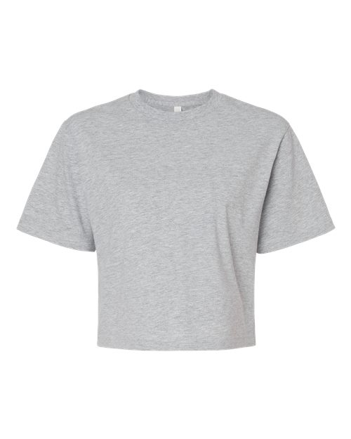 Women's Fine Jersey Boxy Tee - Heather Grey