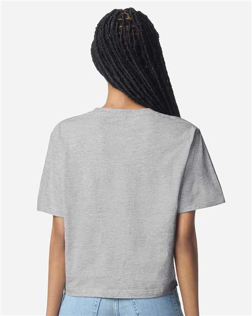 Women's Fine Jersey Boxy Tee - Heather Grey