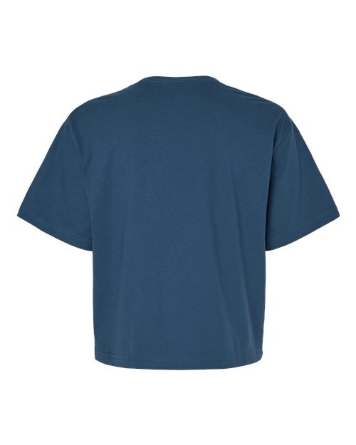 Women's Fine Jersey Boxy Tee - Sea Blue