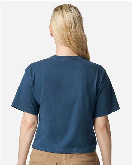 Women's Fine Jersey Boxy Tee - Sea Blue