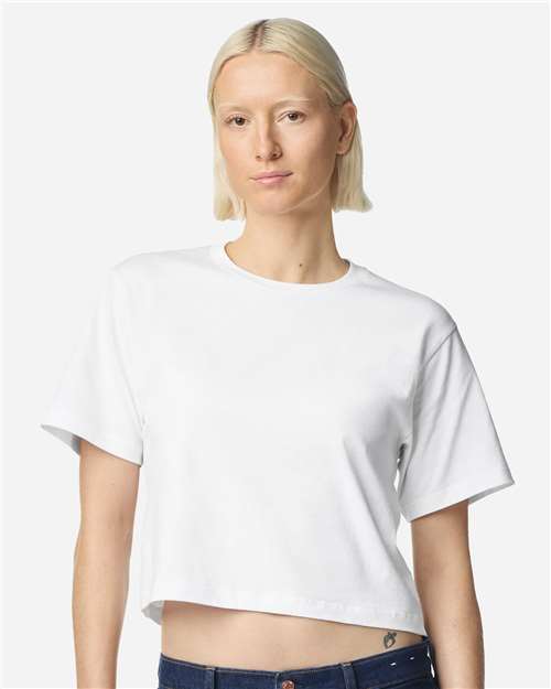 Women's Fine Jersey Boxy Tee - White