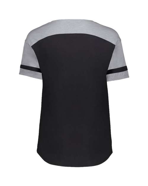 Women's Triblend Fanatic 2.0 V-Neck T-Shirt - Black/ Grey Heather