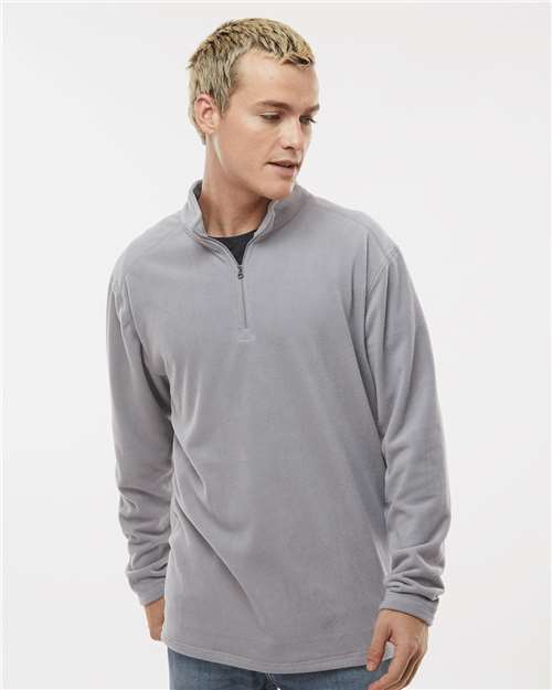 Unisex Eco Revive™ Micro-Lite Fleece Quarter-Zip Pullover - Athletic Grey