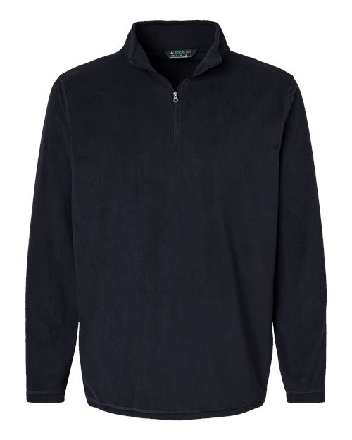 Unisex Eco Revive™ Micro-Lite Fleece Quarter-Zip Pullover - Black