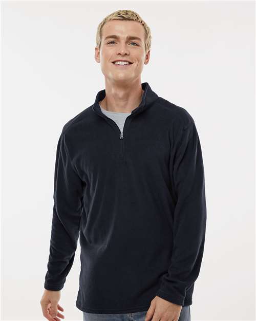 Unisex Eco Revive™ Micro-Lite Fleece Quarter-Zip Pullover - Black
