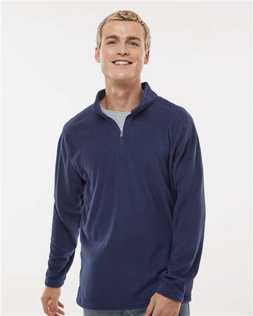 Unisex Eco Revive™ Micro-Lite Fleece Quarter-Zip Pullover - Navy