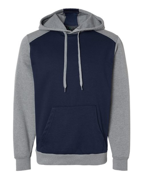 Unisex Eco Revive™ Three-Season Triblend Fleece Hooded Sweatshirt - Navy/ Grey Heather
