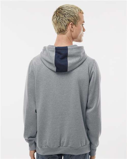 Unisex Eco Revive™ Three-Season Triblend Fleece Hooded Sweatshirt - Navy/ Grey Heather