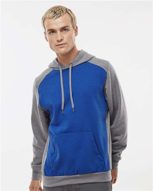Unisex Eco Revive™ Three-Season Triblend Fleece Hooded Sweatshirt - Royal/ Grey Heather