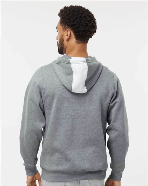 Unisex Eco Revive™ Three-Season Triblend Fleece Hooded Sweatshirt - White/ Grey Heather