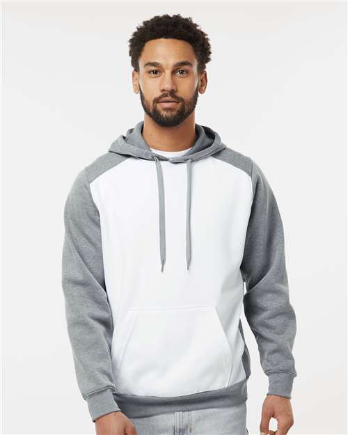 Unisex Eco Revive™ Three-Season Triblend Fleece Hooded Sweatshirt - White/ Grey Heather
