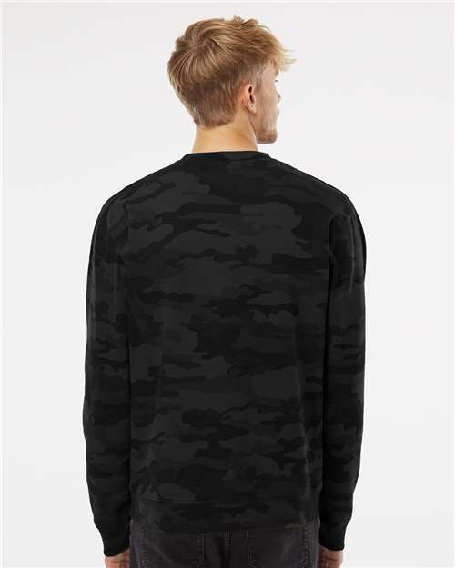 Unisex Midweight Crewneck Sweatshirt - Black Camo